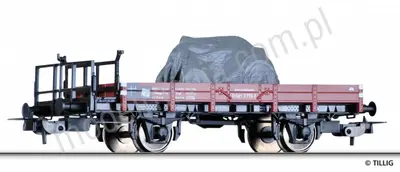 Wagon towarowy platforma typ X Erfurt z ładunkiem