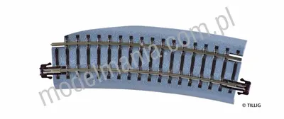 Łuk ścięty do rozjazdu r=353mm / 15° lewy