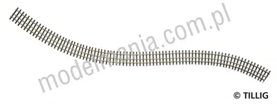 Tor gięty flex 3-szyn 680mm H0/H0e