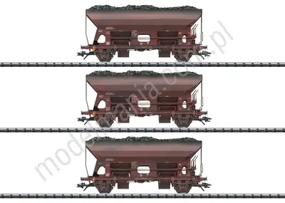 Zestaw 3 wagonów samowyładowczych typu Fcs
