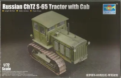 Sowiecki ciągnik gąsienicowy ChTZ S-65 Staliniec Traktor (Stalinets), z kabiną