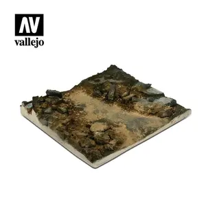 Diorama 14x14 cm, zagruzowana ulica miejska