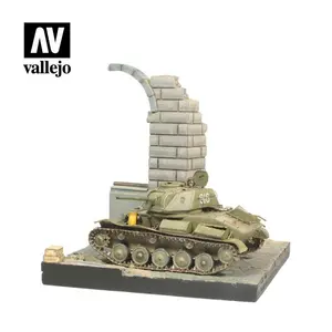 Diorama 15,5x15,5 cm ruiny niemieckiej kamienicy