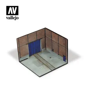 Diorama 15x15 cm Fabryka narożnik