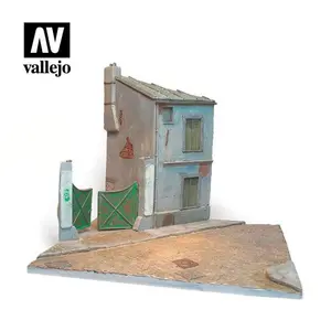 Francuska ulica, diorama 14x14 cm