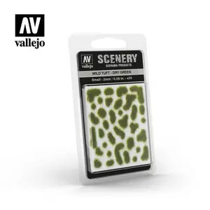Kępki samoprzylepne zielone - Wild Tuft Dry Green 2mm / 35 szt.