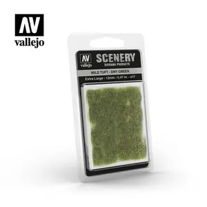 Kępki samoprzylepne zielone - Wild Tuft Dry Green 12mm / 17 szt.