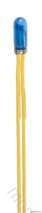 Żarówki niebieskie T3 / 4, Ø 2,3 mm, 12 V, 50 mA, 2 przewody, 2 sztuki
