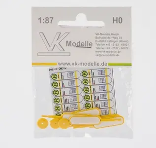 Tablica z rozkładem jazdy MABEG-FIS, żółta (6 sztuk)